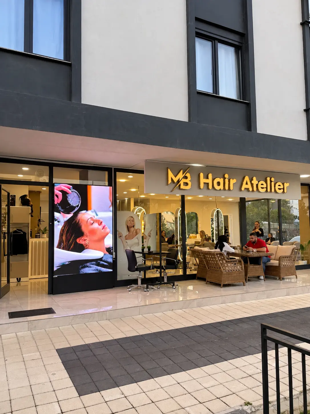 Vivid Evening View of M B Hair Atelier